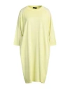 Roberto Collina Woman Midi Dress Lime Green Size M Cotton