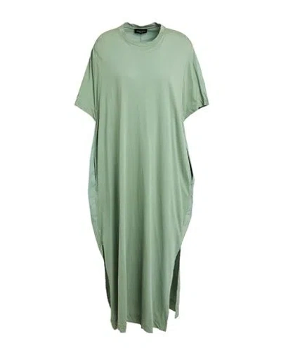 Roberto Collina Woman Midi Dress Military Green Size S Cotton
