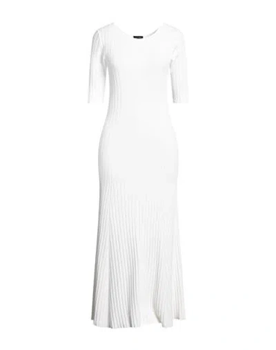 Roberto Collina Woman Midi Dress White Size L Viscose, Polyester