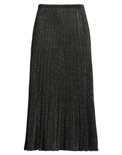 Roberto Collina Woman Midi Skirt Black Size S Viscose, Polyester