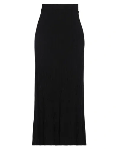 Roberto Collina Woman Maxi Skirt Black Size Xl Viscose, Polyester In Black