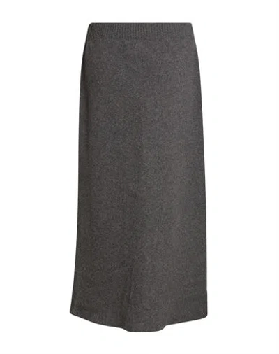 Roberto Collina Woman Midi Skirt Grey Size M Merino Wool