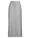 Roberto Collina Woman Midi Skirt Grey Size S Wool In Grey
