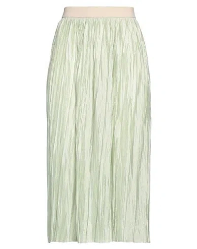 Roberto Collina Woman Midi Skirt Light Green Size M Polyester