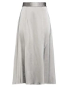 Roberto Collina Woman Midi Skirt Light Grey Size S Polyester, Elastane