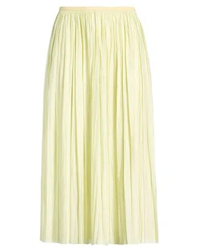 Roberto Collina Woman Midi Skirt Pastel Yellow Size M Polyester