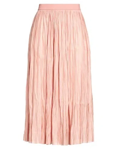 Roberto Collina Woman Midi Skirt Pink Size S Polyester