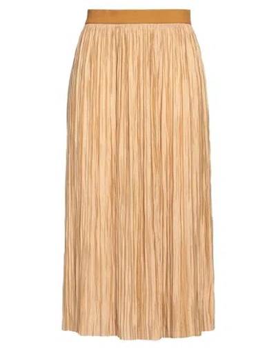 Roberto Collina Woman Midi Skirt Sand Size L Polyester In Beige