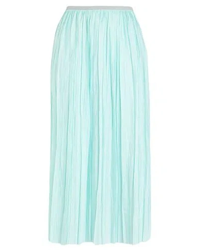 Roberto Collina Woman Midi Skirt Sky Blue Size L Polyester