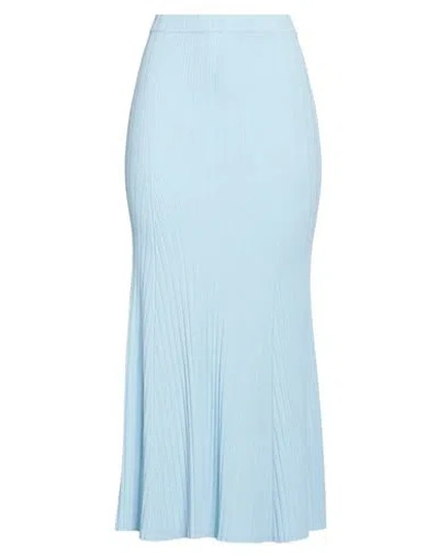 Roberto Collina Woman Midi Skirt Sky Blue Size S Viscose, Polyester