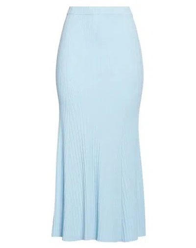 Shop Roberto Collina Woman Maxi Skirt Sky Blue Size Xs Viscose, Polyester