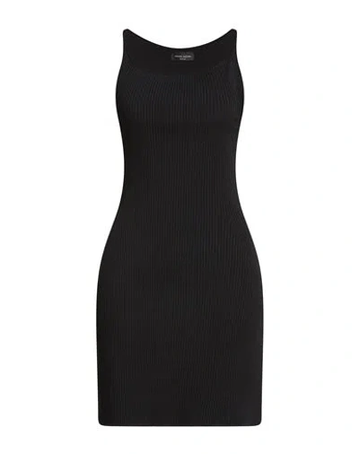 Roberto Collina Woman Mini Dress Black Size M Viscose, Polyester
