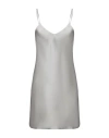 Roberto Collina Woman Mini Dress Taupe Size M Polyester, Elastane In Grey