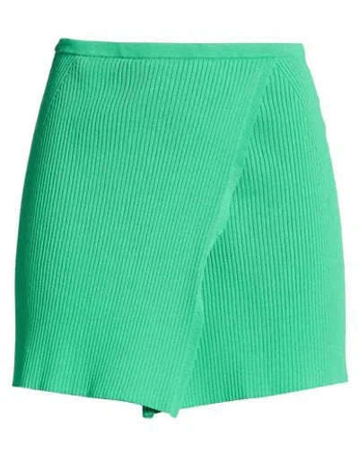 Roberto Collina Woman Mini Skirt Green Size S Viscose, Polyester