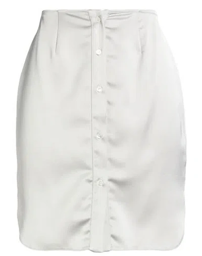 Roberto Collina Woman Mini Skirt Grey Size S Polyester In Gray