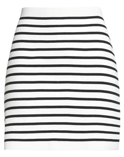 Roberto Collina Woman Mini Skirt White Size L Viscose, Polyester
