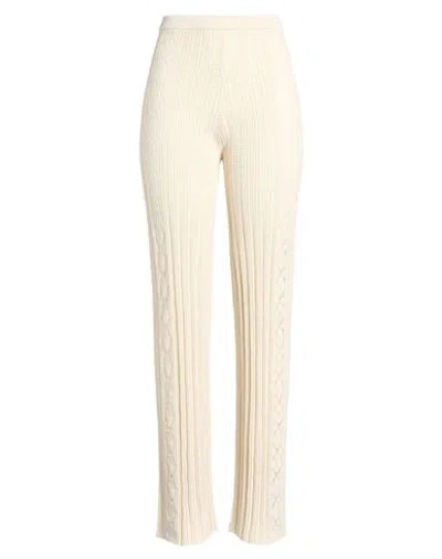 Roberto Collina Woman Pants Beige Size M Cotton In Neutral