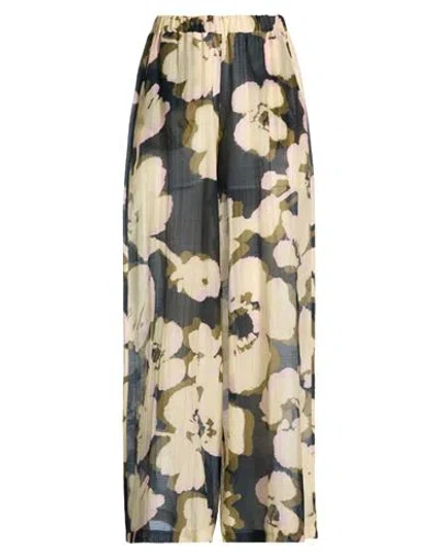 Roberto Collina Woman Pants Beige Size S Cotton, Silk In Multi