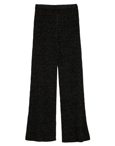 Roberto Collina Woman Pants Black Size M Wool, Viscose, Metallic Polyester