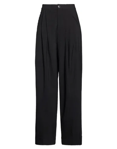 Roberto Collina Woman Pants Black Size S Merino Wool, Elastane