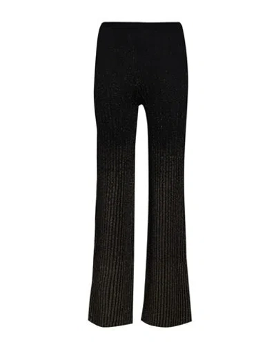 Roberto Collina Woman Pants Black Size S Viscose, Wool, Polyamide, Metallic Polyester, Elastane