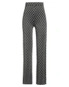 Roberto Collina Woman Pants Black Size S Wool, Metallized Polyamide, Nylon In Gray