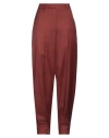 Roberto Collina Woman Pants Brick Red Size M Merino Wool In Red