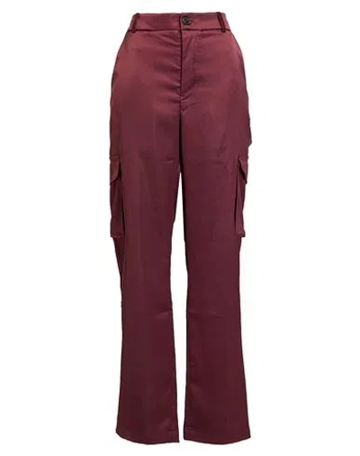 Roberto Collina Woman Pants Burgundy Size S Polyester, Elastane In Red