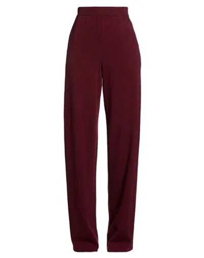Roberto Collina Woman Pants Burgundy Size S Wool