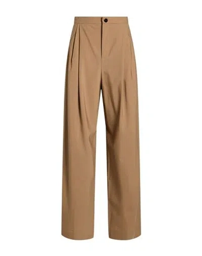 Roberto Collina Woman Pants Camel Size Xxl Merino Wool, Elastane In Multi