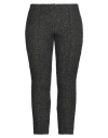 Roberto Collina Woman Pants Charcoal Size L Wool, Nylon, Polyester, Silk In Black