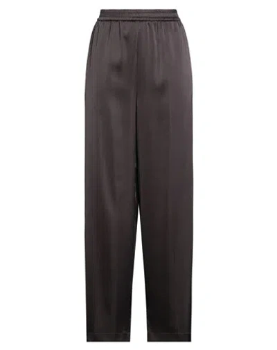 Roberto Collina Woman Pants Dark Brown Size L Polyester, Elastane