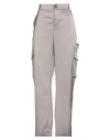Roberto Collina Woman Pants Grey Size L Polyester, Elastane In Gray