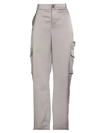 Roberto Collina Woman Pants Grey Size L Polyester, Elastane In Gray