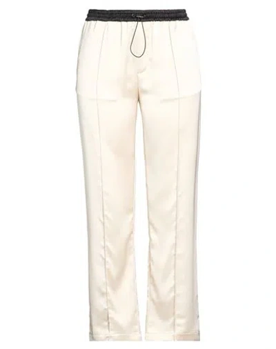 Roberto Collina Woman Pants Ivory Size 14 Polyester In White