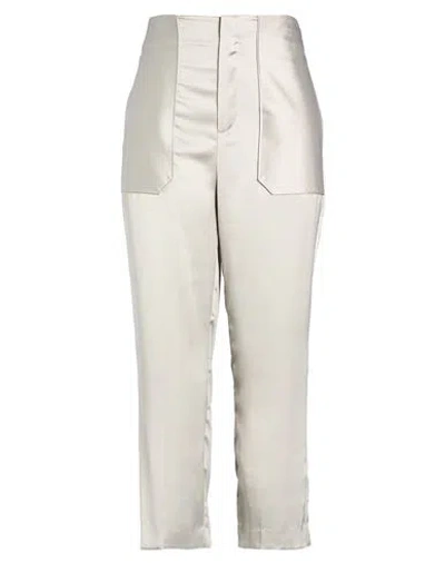 Roberto Collina Woman Pants Light Grey Size 12 Polyester In Gray