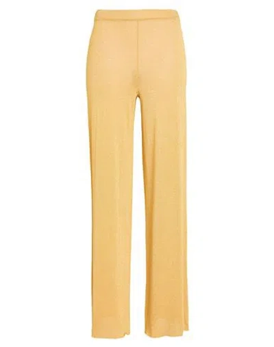 Roberto Collina Woman Pants Marigold Size M Viscose, Polyester