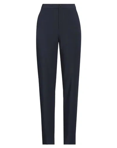 Roberto Collina Woman Pants Navy Size S Polyester, Elastane In Navy Blue