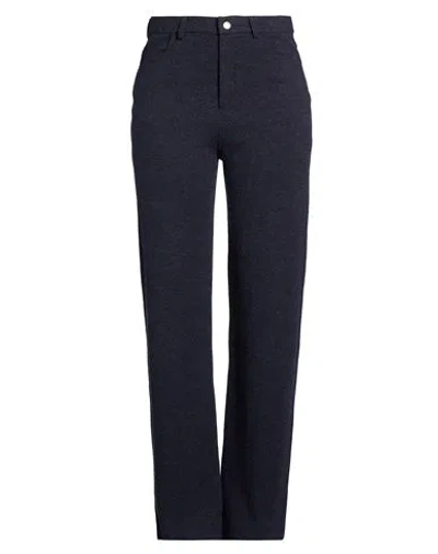 Roberto Collina Woman Pants Navy Size 12 Merino Wool In Black