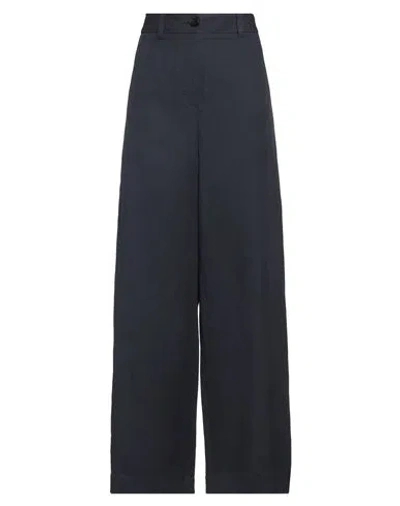 Roberto Collina Woman Pants Navy Size L Viscose, Linen, Cotton
