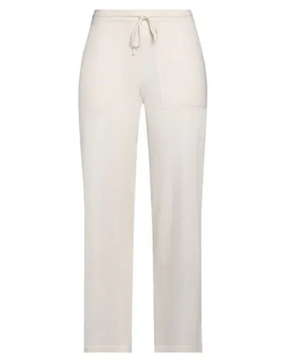 Roberto Collina Woman Pants Off White Size S Merino Wool