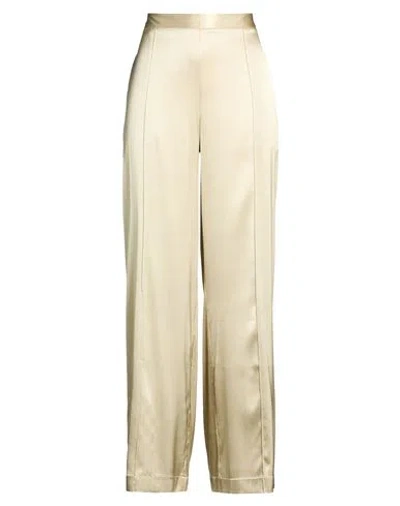 Roberto Collina Woman Pants Sage Green Size Xs Silk, Elastane