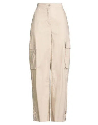 Roberto Collina Woman Pants Sand Size M Cotton In Neutral