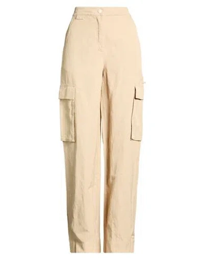 Roberto Collina Woman Pants Sand Size S Cotton In Neutral