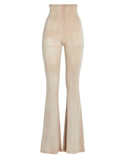 Roberto Collina Woman Pants Sand Size S Merino Wool In Neutral