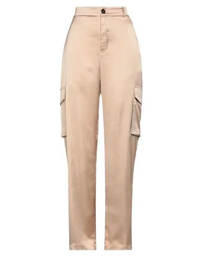 Roberto Collina Woman Pants Sand Size S Polyester, Elastane In Beige
