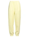 Roberto Collina Woman Pants Yellow Size L Viscose, Linen
