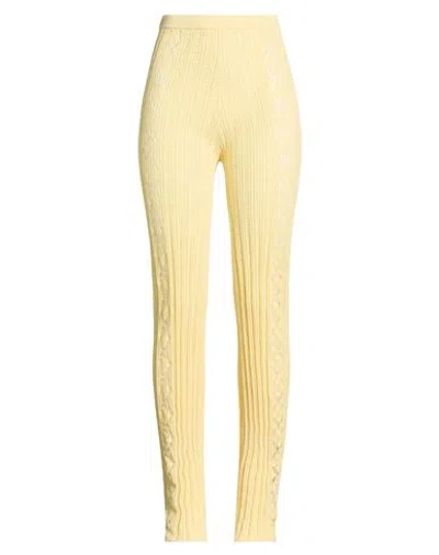 Roberto Collina Woman Pants Yellow Size M Cotton In Neutral