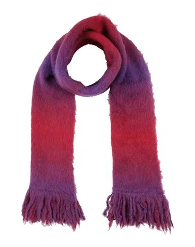 Roberto Collina Woman Scarf Purple Size - Baby Alpaca Wool, Nylon In Red