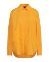 Roberto Collina Woman Shirt Apricot Size S Cotton In Orange
